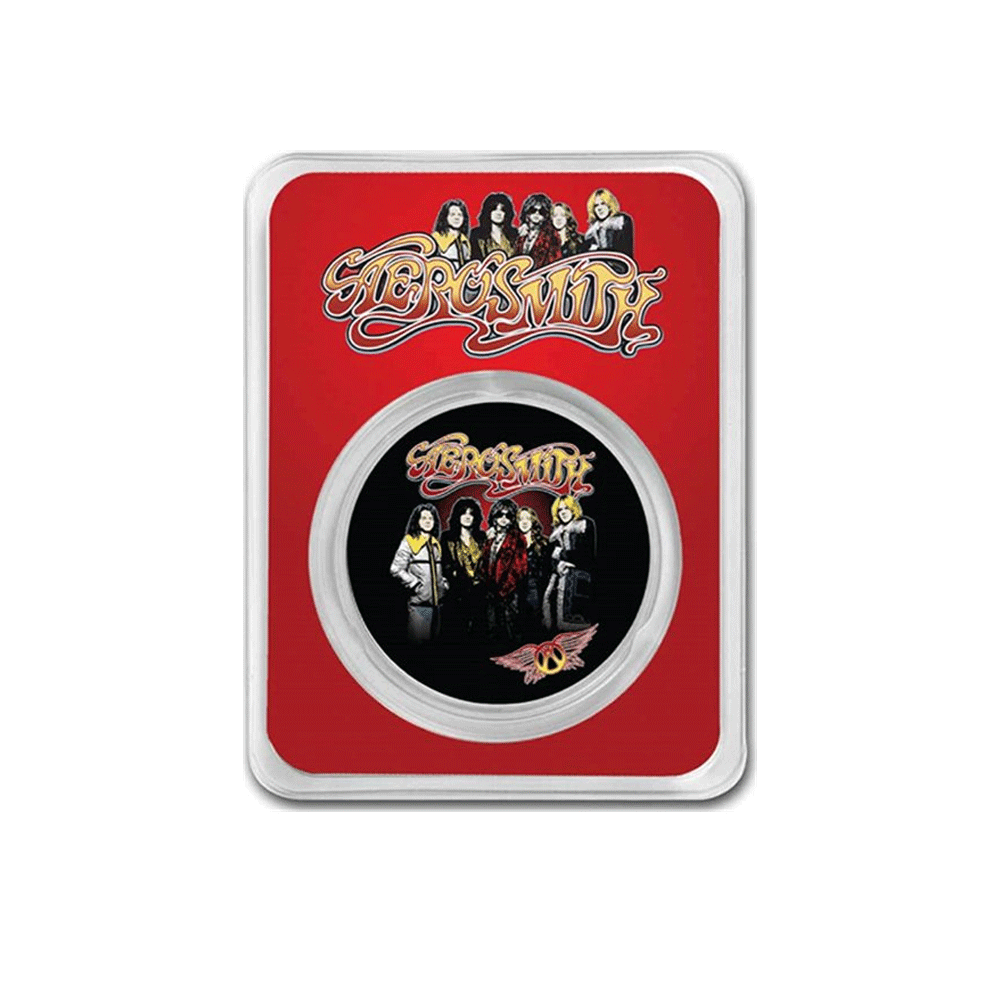 50th Anniversary of Aerosmith - Silver $ 2 currency - BU 2023