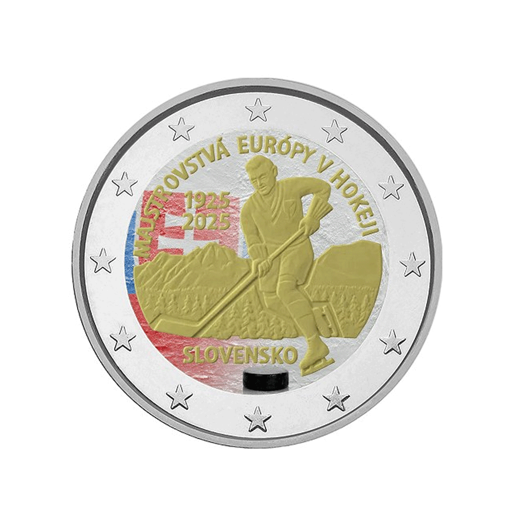 Slovakia 2025 - 2 euro commemorative - 100 years of the first international sports tournament in Slovakia - Colorized