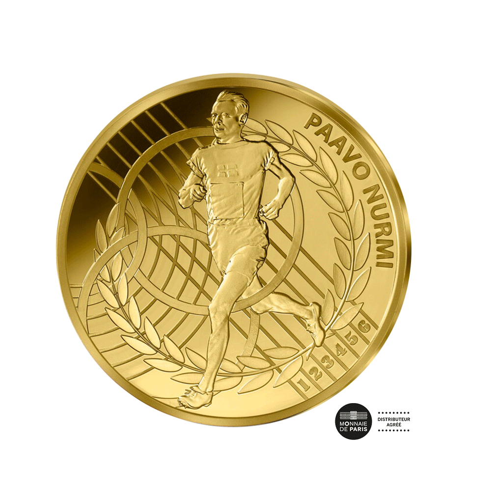 Paavo Nurmi - Monnaie de 10€ Or 1/10 Oz - BE 2024