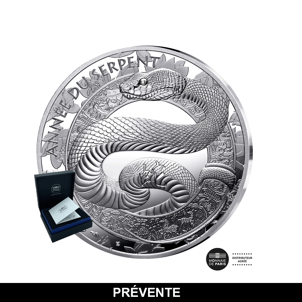 Année du Serpent - Monnaie de 20€ Argent (haut-relief) - BE 2024