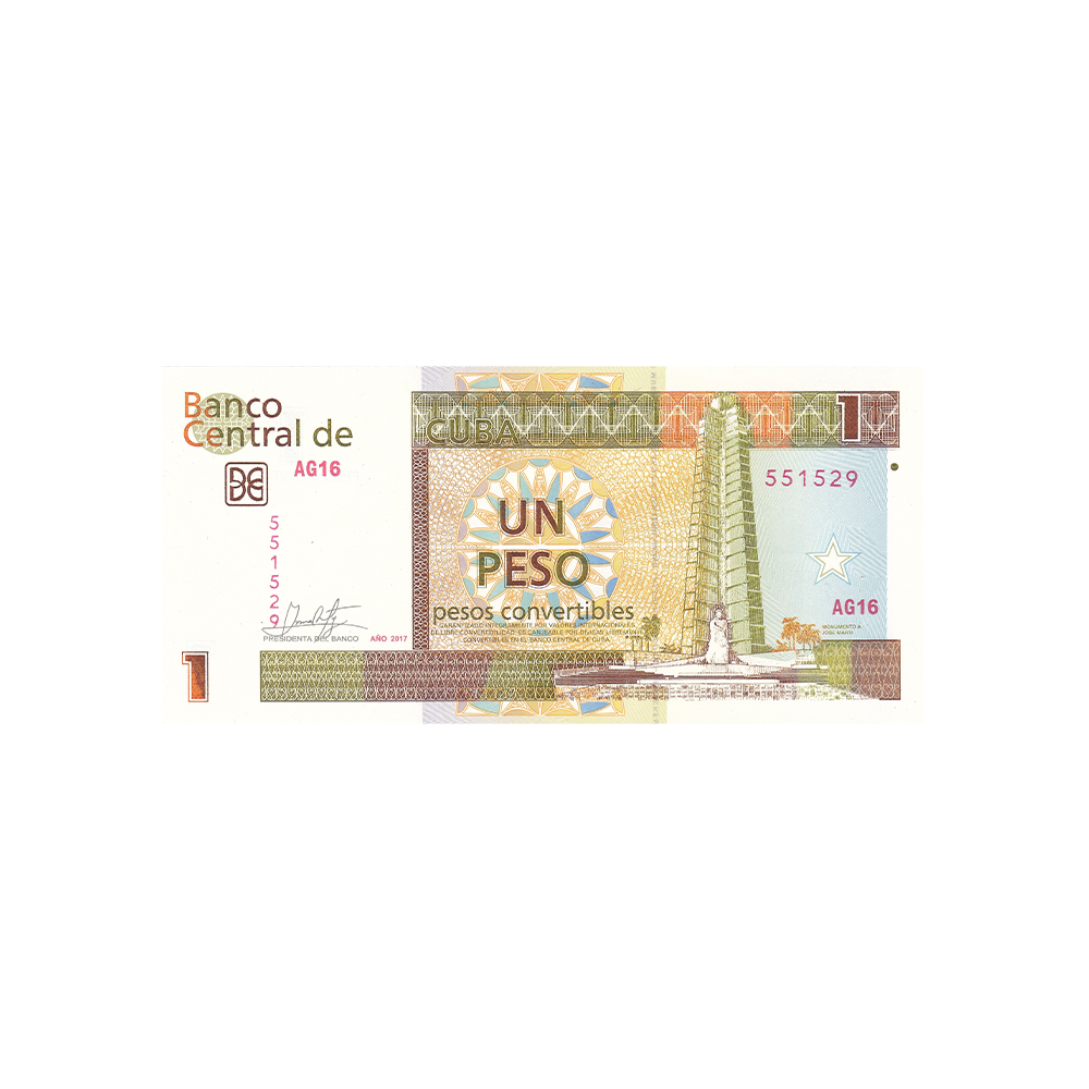 Cuba - Billet de 1 Peso Convertible - 2006 - 2017