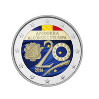 Andorra 2014 - 2 Euro commemorative - European Council - Colorized