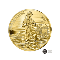 D-Day - Juno Beach - 50€ Gold Coin 1/4 Oz - PROOF 2024