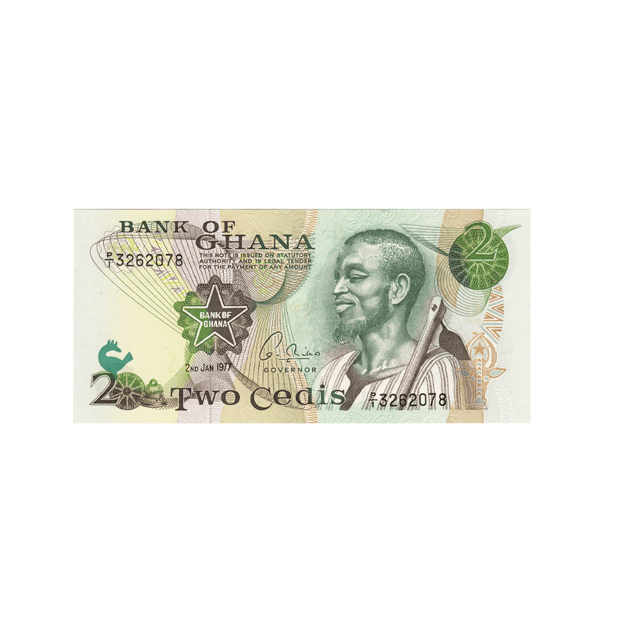 Ghana - Billet de 2 Cedis - 1977