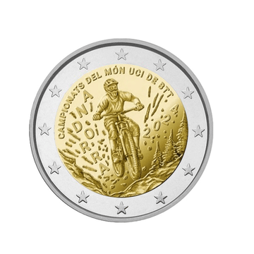 Andorre 2024 - 2 Euro Coincard - Championnat du Monde de VTT - BU