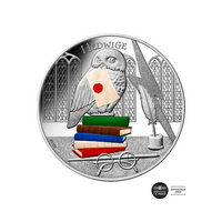 Harry Potter - Monnaie de 50 Euro Argent - Hedwige - Vague 2 2021 Colorisée