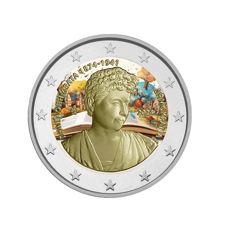 Grèce 2024 - 2 Euro Commémorative - 150è Anniversaire de la Naissance de Pénélope Delta  - Colorisée