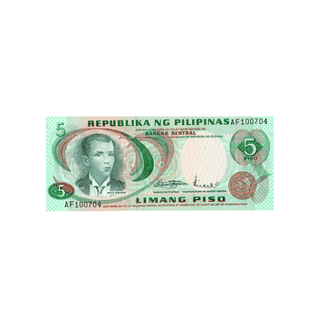 Philippines - Billet de 5 Pesos - 1972