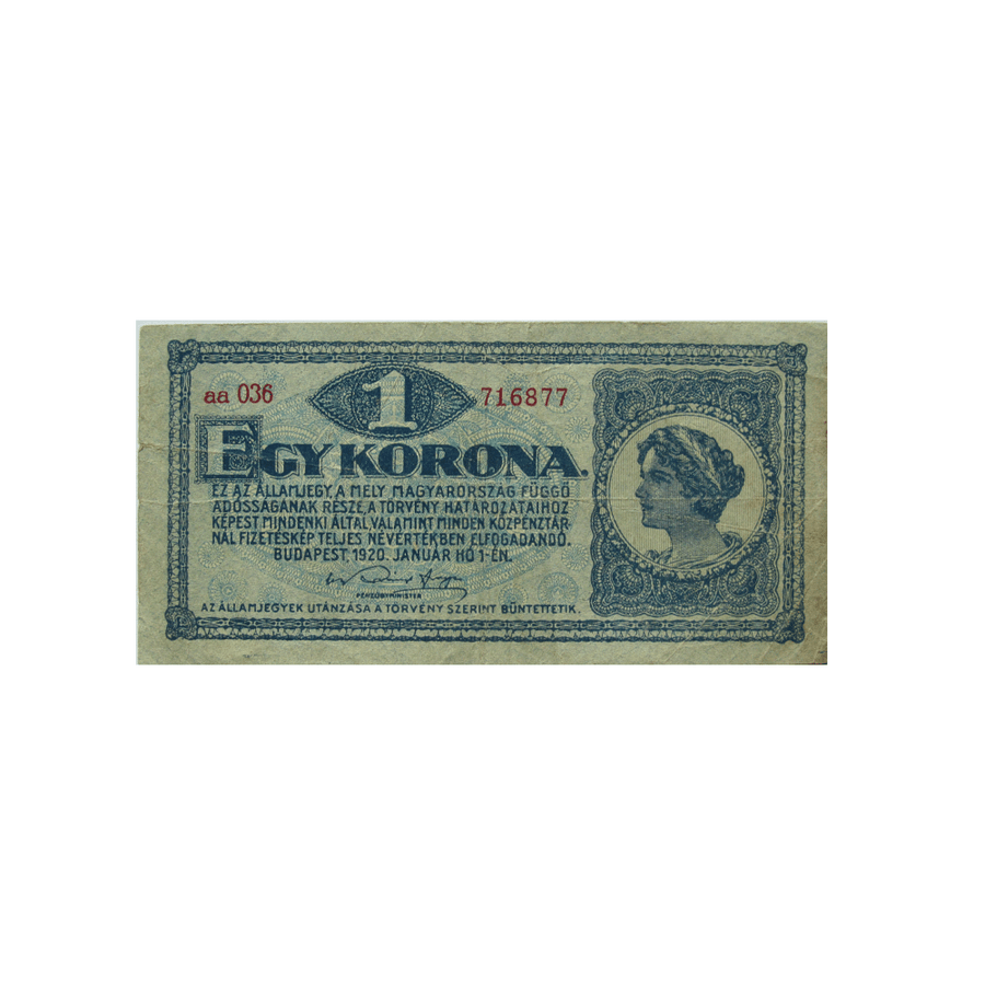 Ungarn - 1 Kronticket - 1920