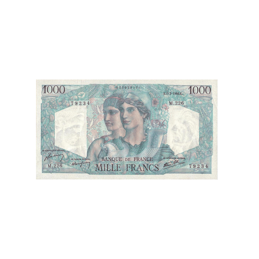 France - Billet de 1 000 Francs - Minerve & Hercule - 1945-1950