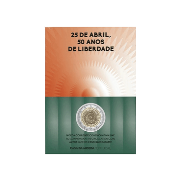 Portugal 2024 - 2 Euro Commémorative - 50 ans de la Révolution des oeillets - BU