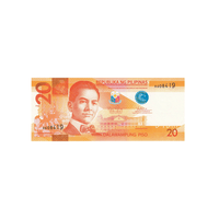 Philippines - Billet de 20 Pesos - 2010-2022