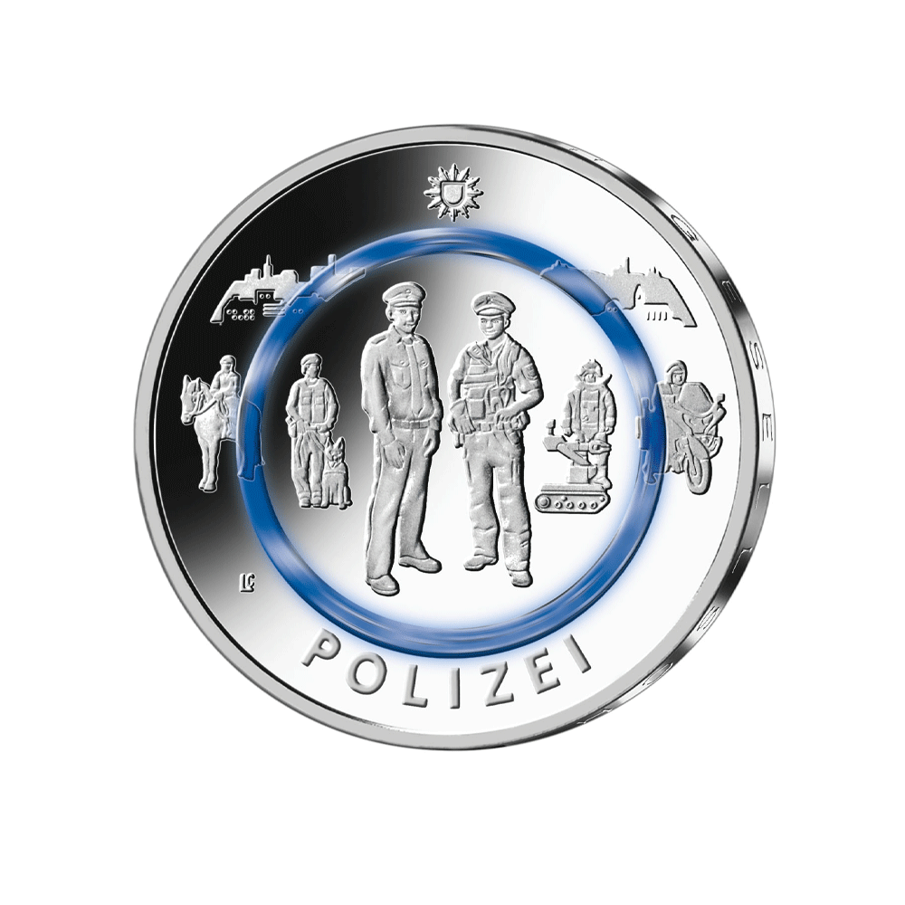 Allemagne 2024 - Lot de 5 pièces de 10€ - Police