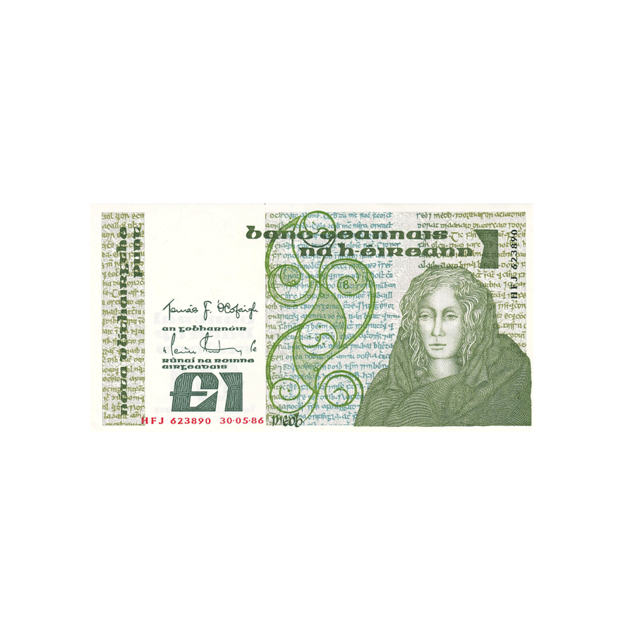 Irlande - Billet de 1 Pound - 1977-1989