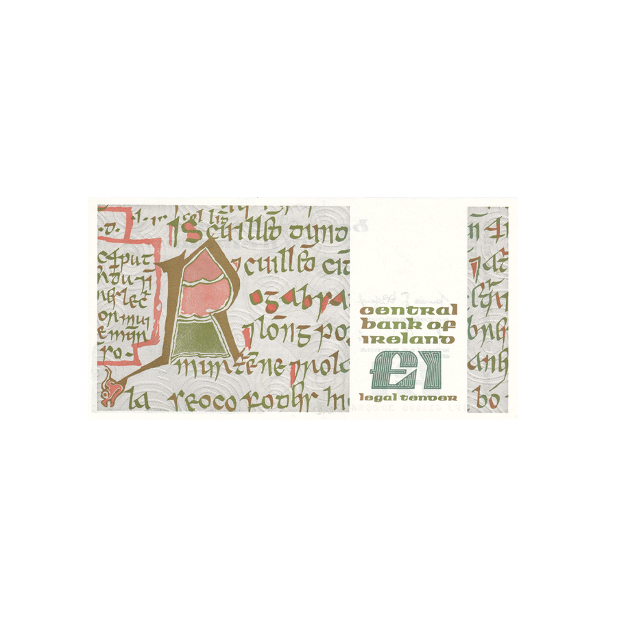 Irlande - Billet de 1 Pound - 1977-1989