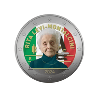 Italie 2024 -  2 Euro Commémorative - Rita Levi-Montessori - Colorisée