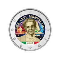 Italie 2024 -  2 Euro Commémorative - Rita Levi-Montessori - Colorisée