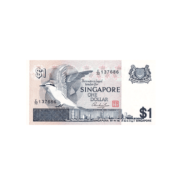 Singapour - Billet de 1 Dollar - 1976