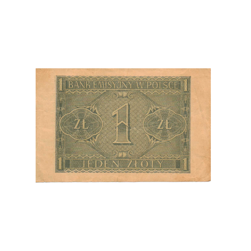 Pologne - Billet de 1 Zloty - 1941