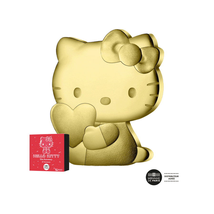 Hello Kitty - Piece - Currency of 200 € Gold 1 Oz - BE 2024