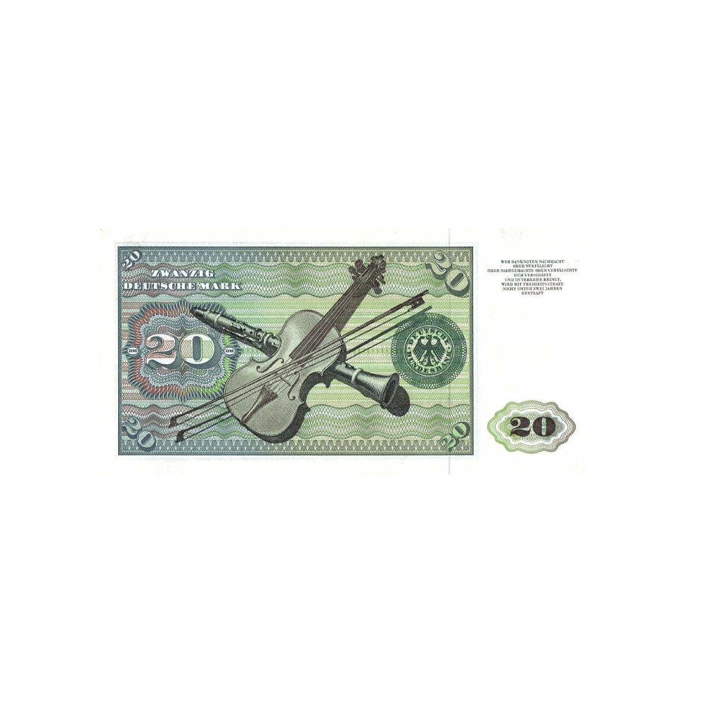 Allemagne - Billet de 20 Mark - 1960-1980