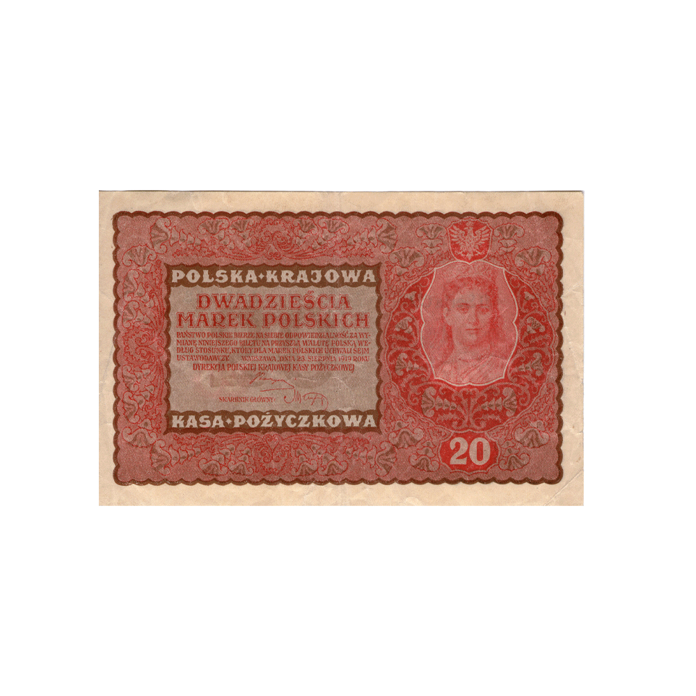 Pologne - Billet de 20 Mark - 1919