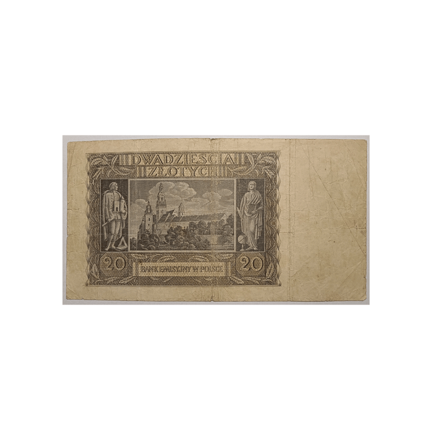 Pologne - Billet de 20 Zloty - 1940