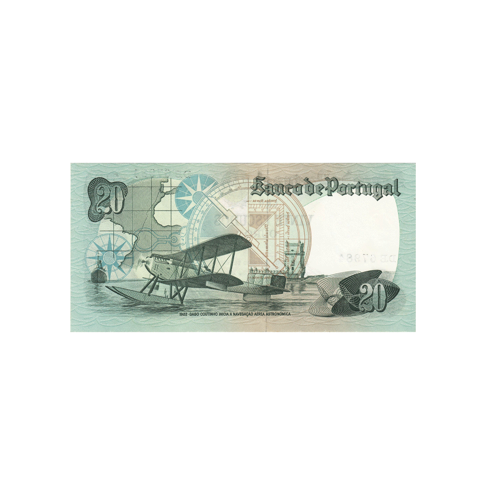 Portugal - Billet de 20 Escudos - 1978