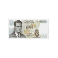 Belgien - 20-Franken-Banknote Baudouin I - 1964