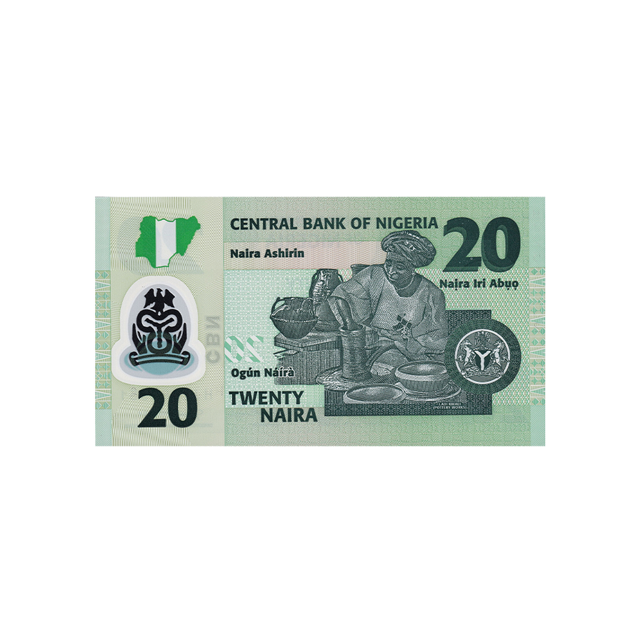 Nigeria - Billet de 20 Naira - 2006-2022