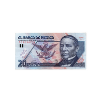 Mexique - Billet de 20 Nuevos Pesos - 1992-2000