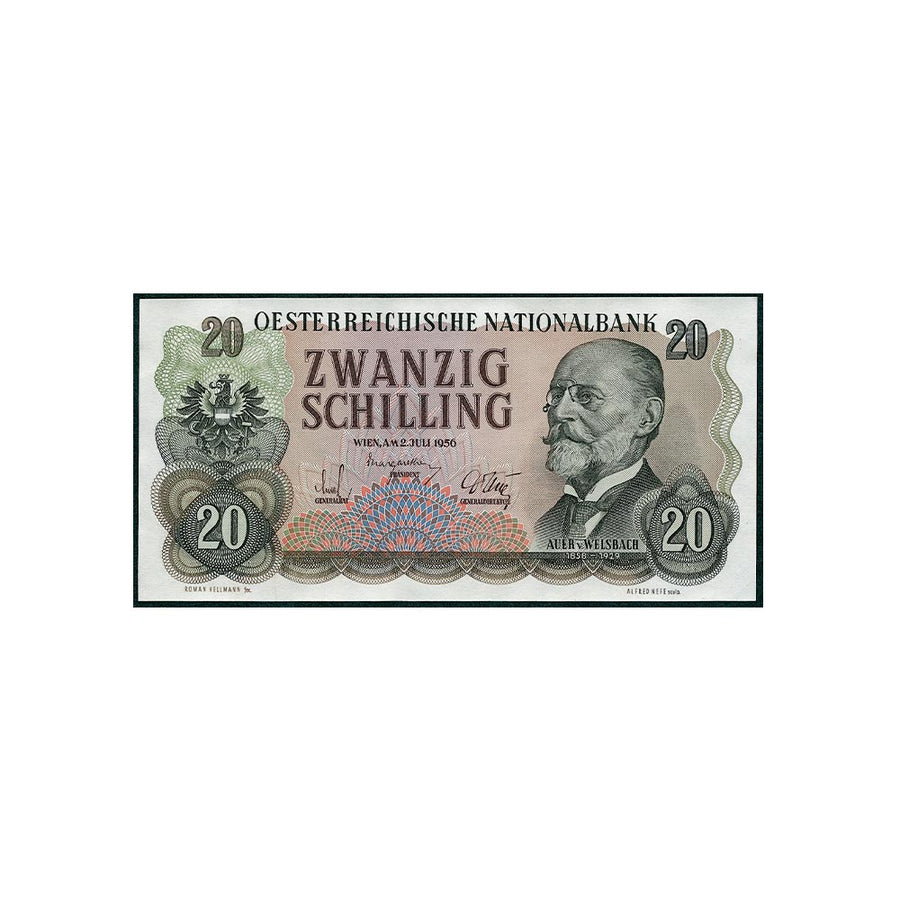 Autriche - Billet de 20 Shilling - 1956