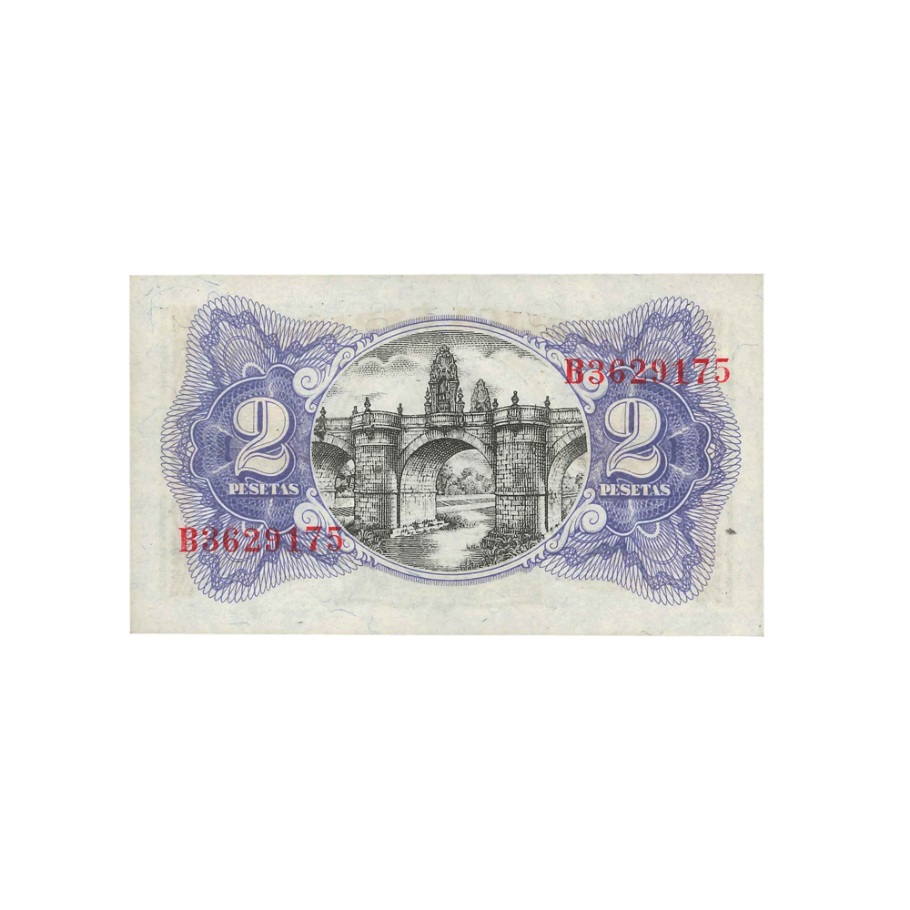 Espagne - Billet de 2 Pesetas - 1938