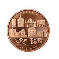 BERGAMO E BRESCIA - Currency of € 5 copper - Corner flower 2023