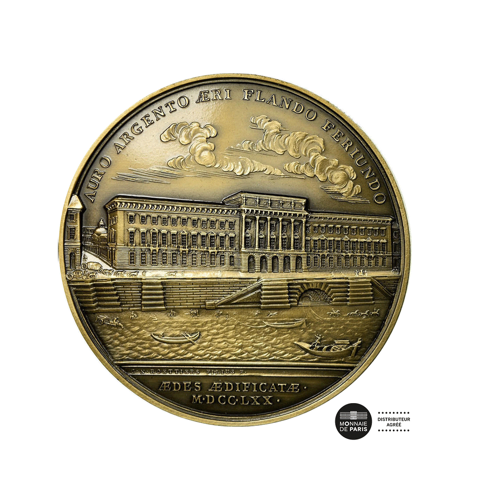 Medal - Construction of the Hôtel des Monnaies - Florentine Bronze