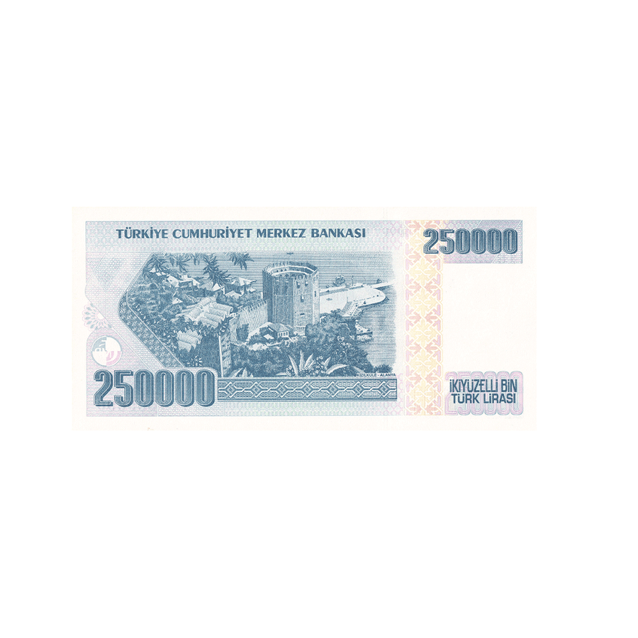 Turquie - Billet de 250 000 Lires - 1998 -2001