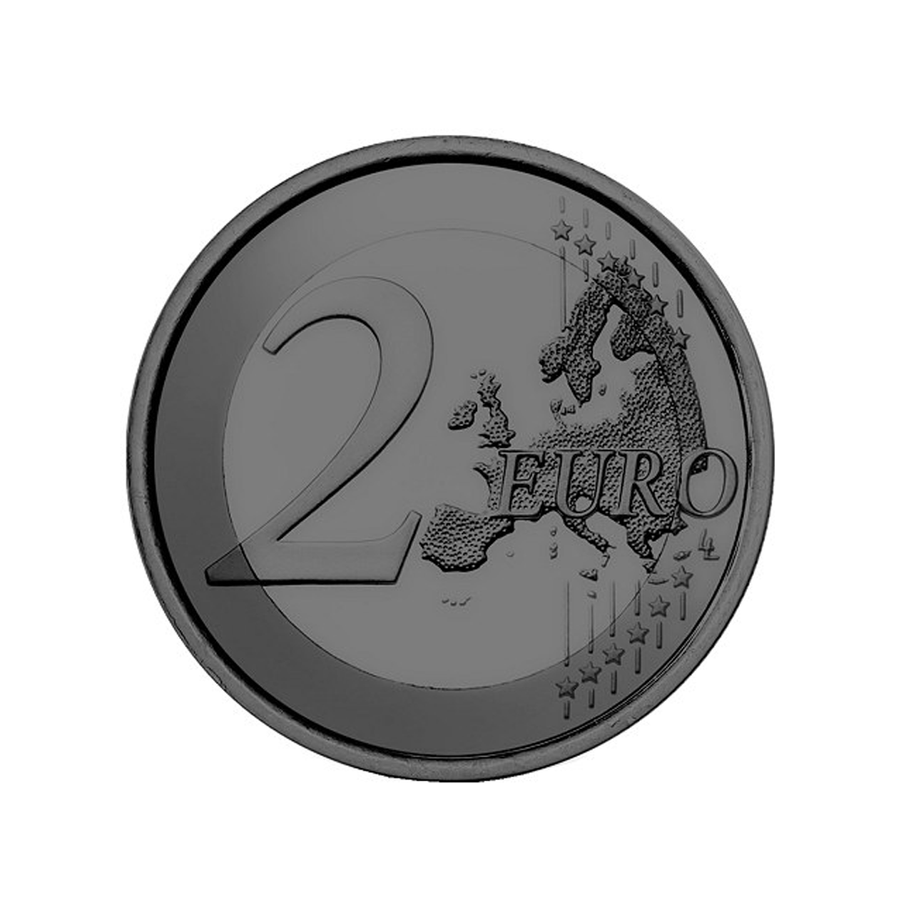 Estonie 2024 - 2 Euro Commémorative - Le Bleuet, Fleur Nationale - Ruthénium