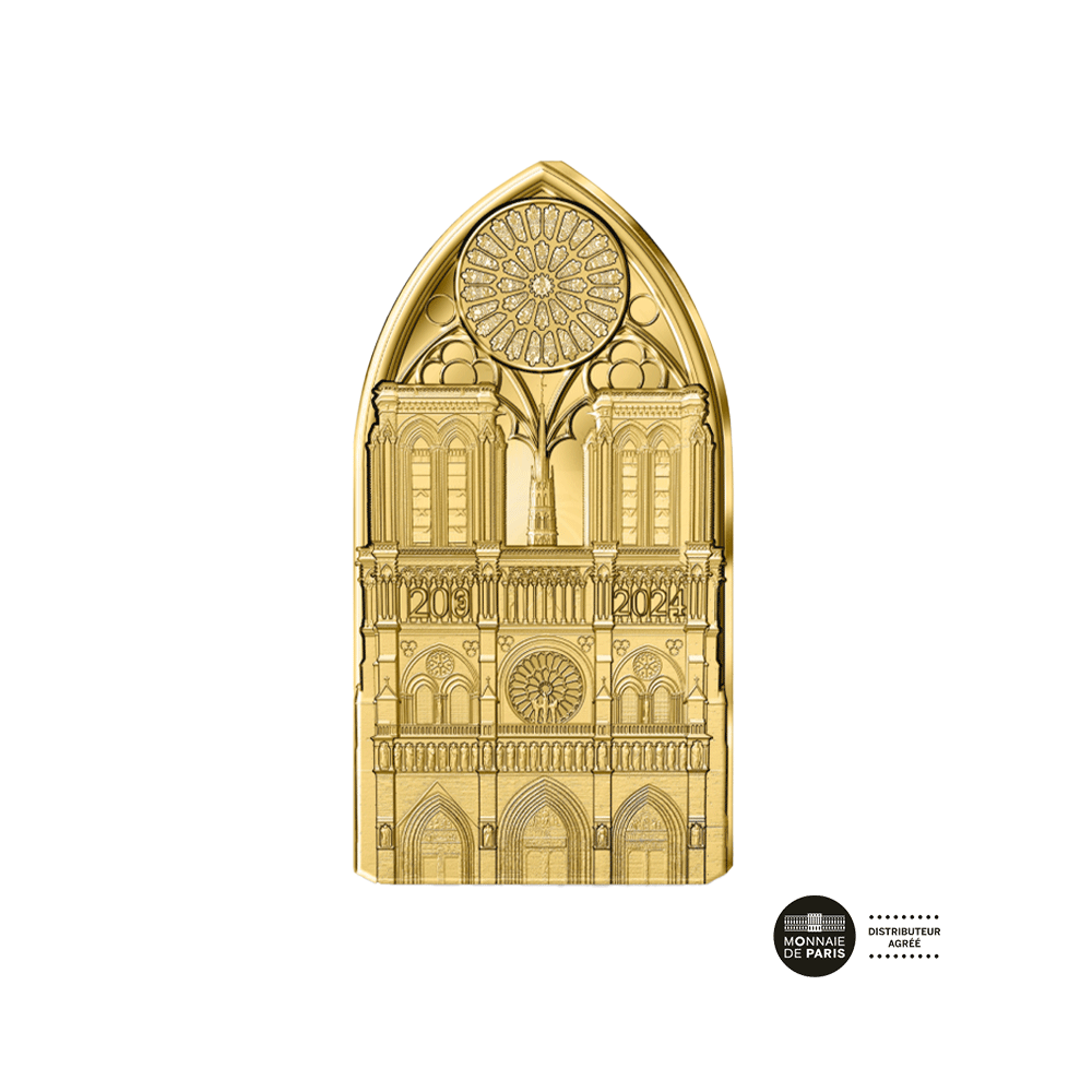 Notre-Dame de Paris - Monnaie de 200€ Or 1 Oz - BE 2024