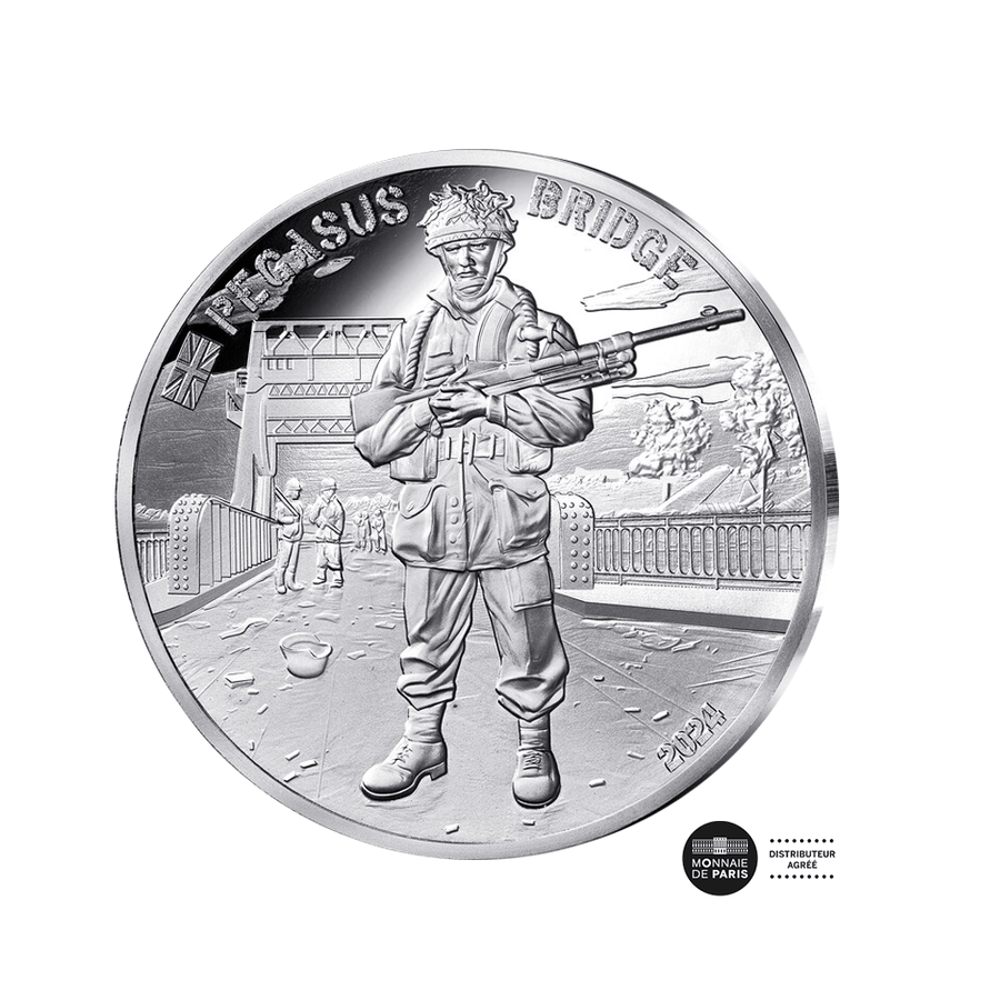 D-Day - Pegasus - Monnaie de 10€ Argent - BE 2024