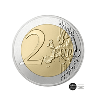 Paris Olympic Games 2024 - Currency of € 2 commemorative - Corner flower