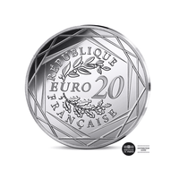 Art de la Plume - Jules Verne - Monnaie de 20€ Argent - BE