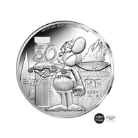 Asterix at the Olympic Games - 50€ Silver Coin 5 Oz - BE 2024