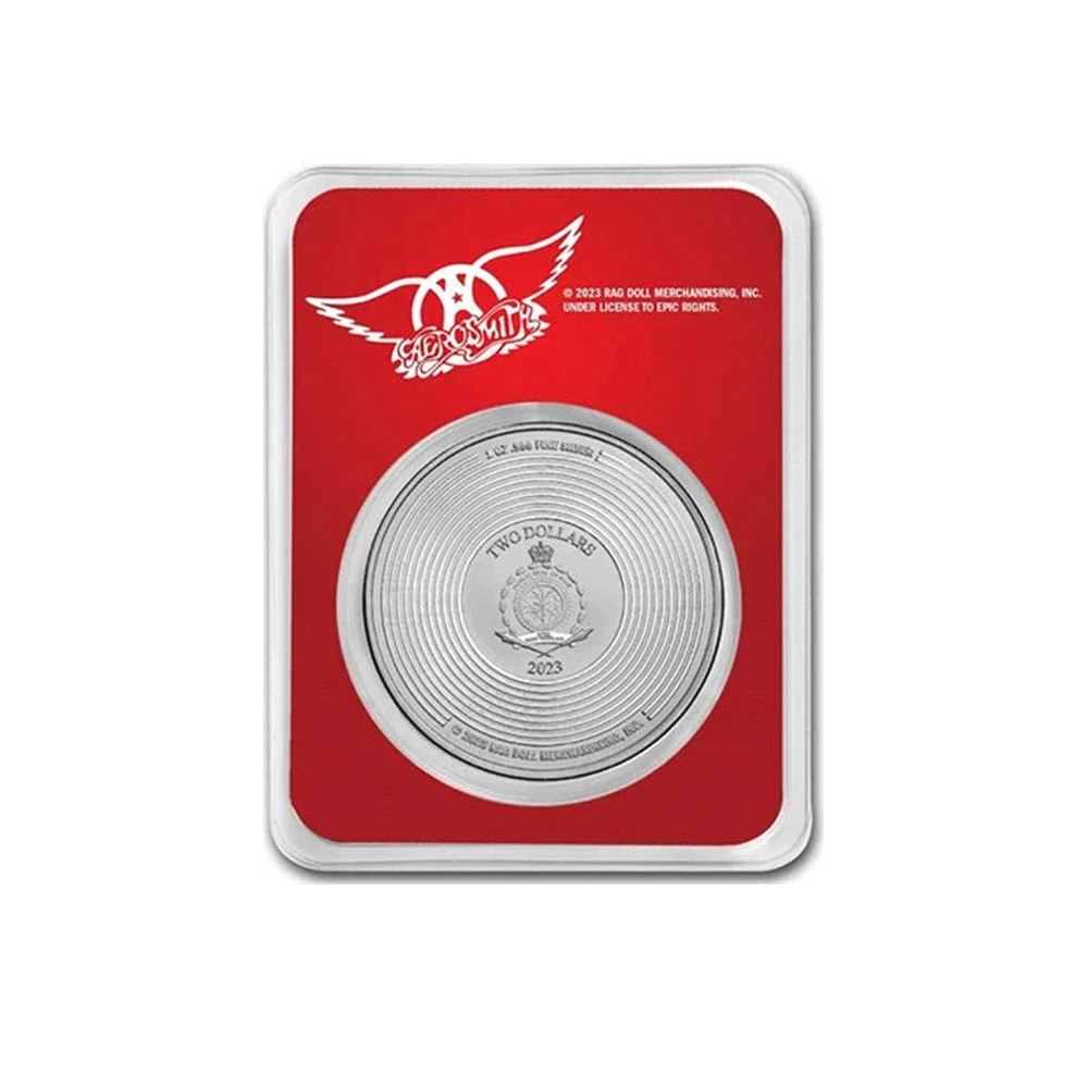 50th Anniversary of Aerosmith - Silver $ 2 currency - BU 2023