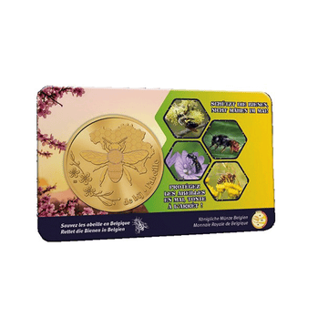 Belgique 2024 - Coincard de 2,5€ - Sauvez les abeilles en Belgique - BU