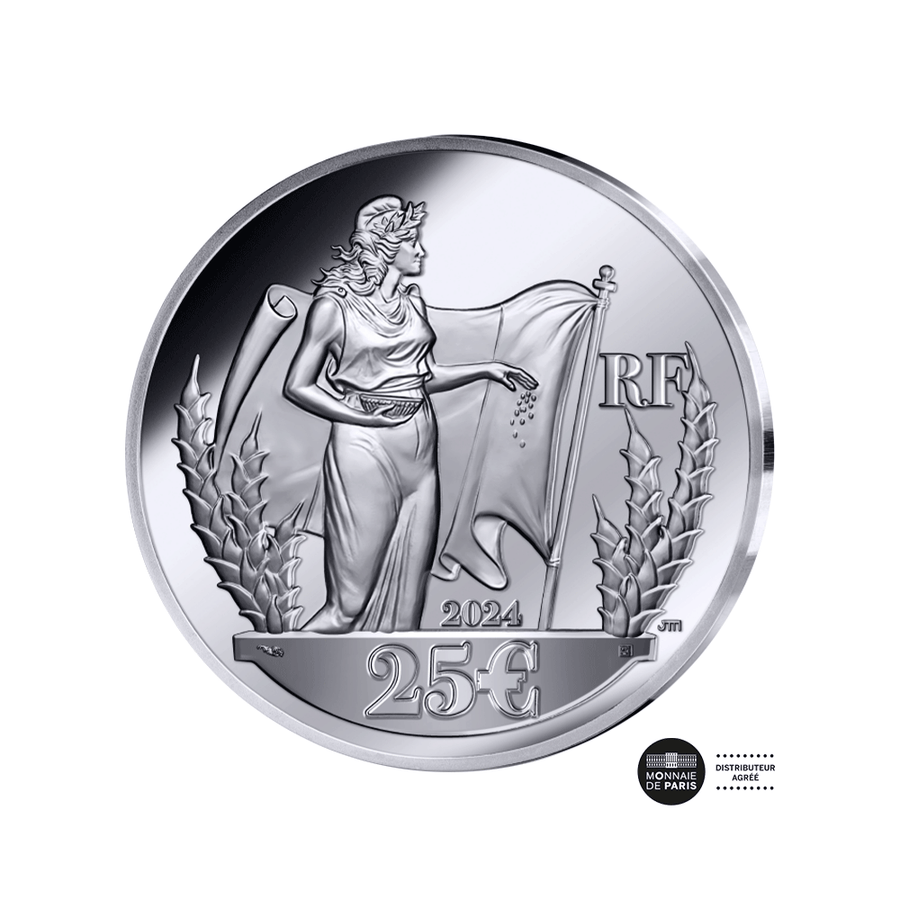 Mercanti-Jimenez - Monnaie de 25€ Argent 2 Oz - BE 2024