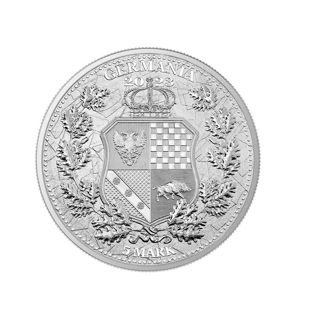 Galia &amp; Germania - 5 Mark Silbermünze 1 Oz - BU 2023