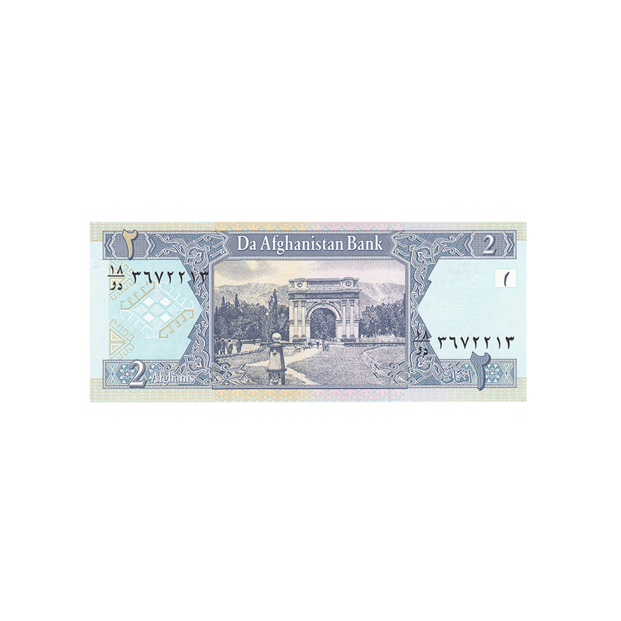 Afghanistan - Billet de 2 Afghanis - 2002-2004