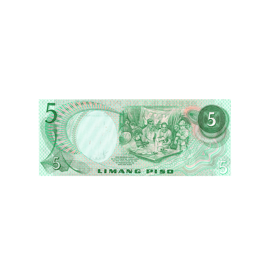 Philippines - Billet de 5 Pesos - 	1972