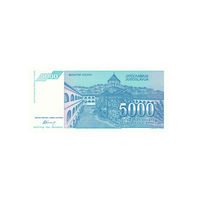 Yougoslavie - Billet de 5 000 Dinars - 1994