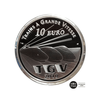 Lille Europe - TGV - Monnaie de 10€ Argent - BE 2010